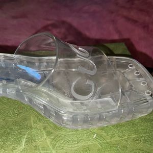 Gucci transparent clear heels sandals